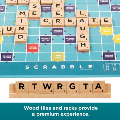 Scrabble Game Wooden Tiles