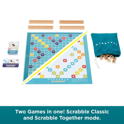 Scrabble Game Wooden Tiles