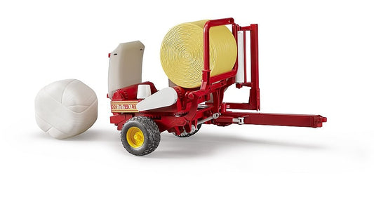 Bruder 02122 Bale Wrapper with Round Bales