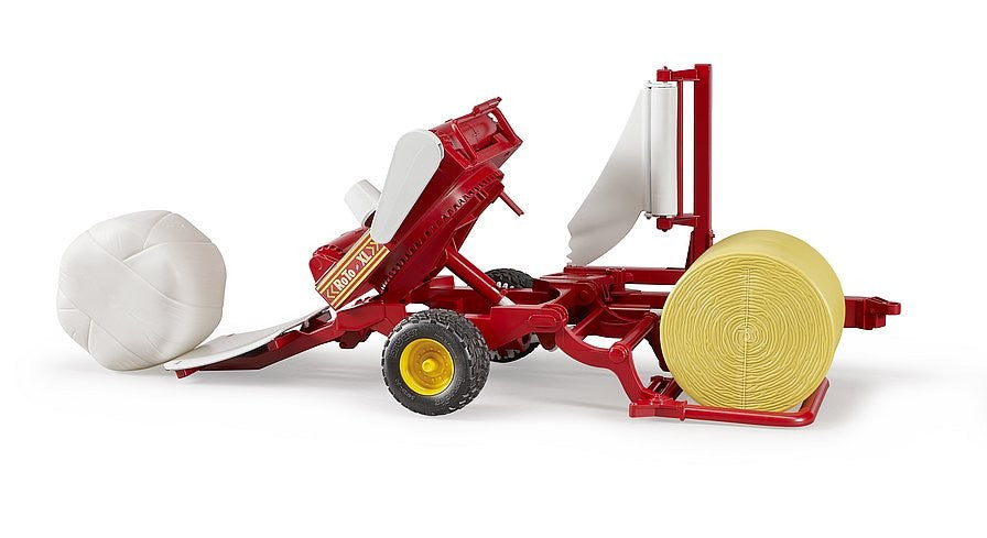 Bruder 02122 Bale Wrapper with Round Bales