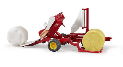 Bruder 02122 Bale Wrapper with Round Bales