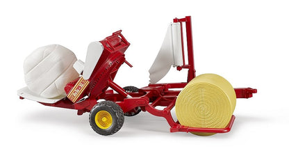 Bruder 02122 Bale Wrapper with Round Bales