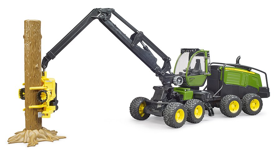 Bruder 02135 John Deere 1270g Harvester With Tree Trunk