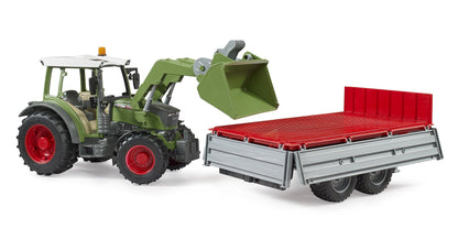 Bruder 02182 Fendt Vario 211 with Frontloader & Tipping Trailer