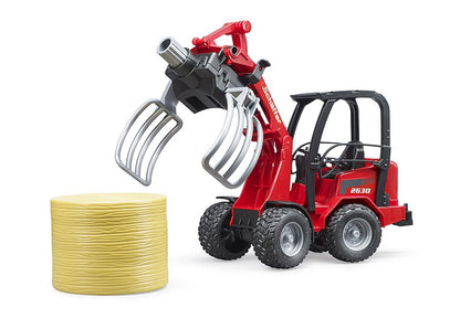 Bruder 02192 Shaffer Compact Loader 2630 with Bale Gripper and Bale