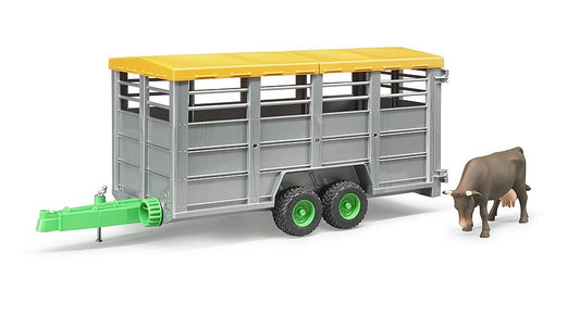 Bruder 02227 Livestock Trailer with 1 Cow