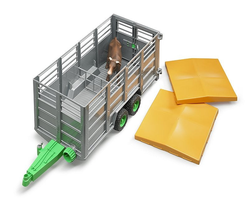 Bruder 02227 Livestock Trailer with 1 Cow