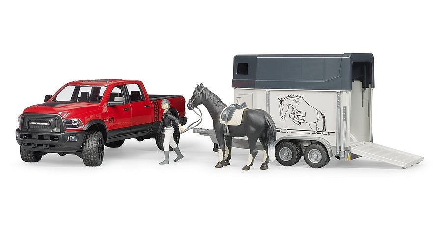 Bruder 02501 Power Wagon With Horse Trailer