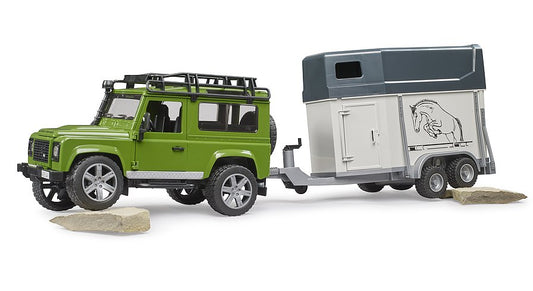 Bruder 02592 Land Rover Defender with Horse Float