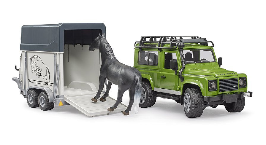 Bruder 02592 Land Rover Defender with Horse Float