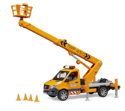 Bruder 02679 Mercedes-Benz G3 Sprinter with Working Platform and Lights