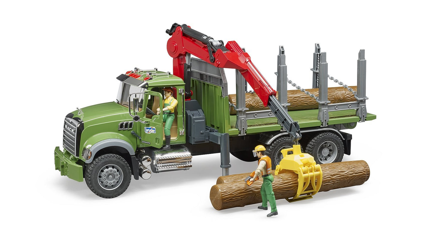 Bruder 02824 Mack Log Truck with 3 Logs