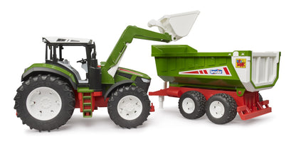 Bruder 03452 Roadmax Tractor with Frontloader and Tipping Trailer 