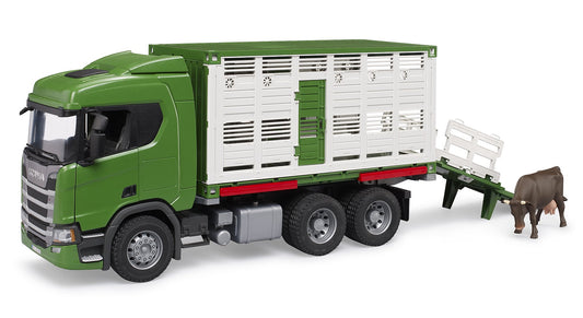 Bruder 03548 Scania Super 560R Cattle Transporter with 1 Cow