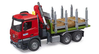 Bruder 03669 Mercedes-Benz Arocs Log Truck with Loading Crane and 3 Logs