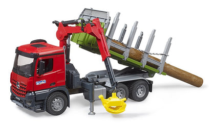 Bruder 03669 Mercedes-Benz Arocs Log Truck with Loading Crane and 3 Logs