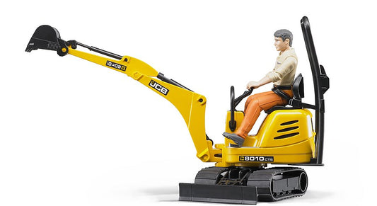 Bruder 62002 JCB Micro Excavator 8010 CTS with Man