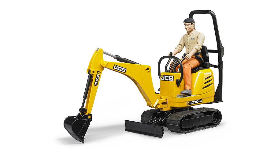 Bruder 62002 JCB Micro Excavator 8010 CTS with Man