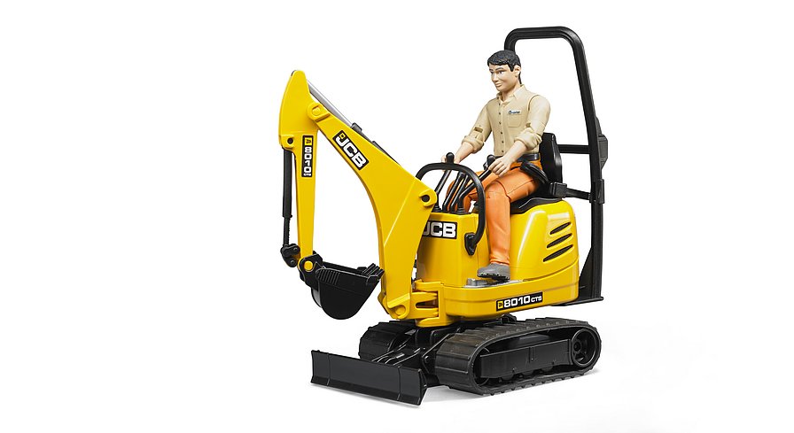 Bruder 62002 JCB Micro Excavator 8010 CTS with Man