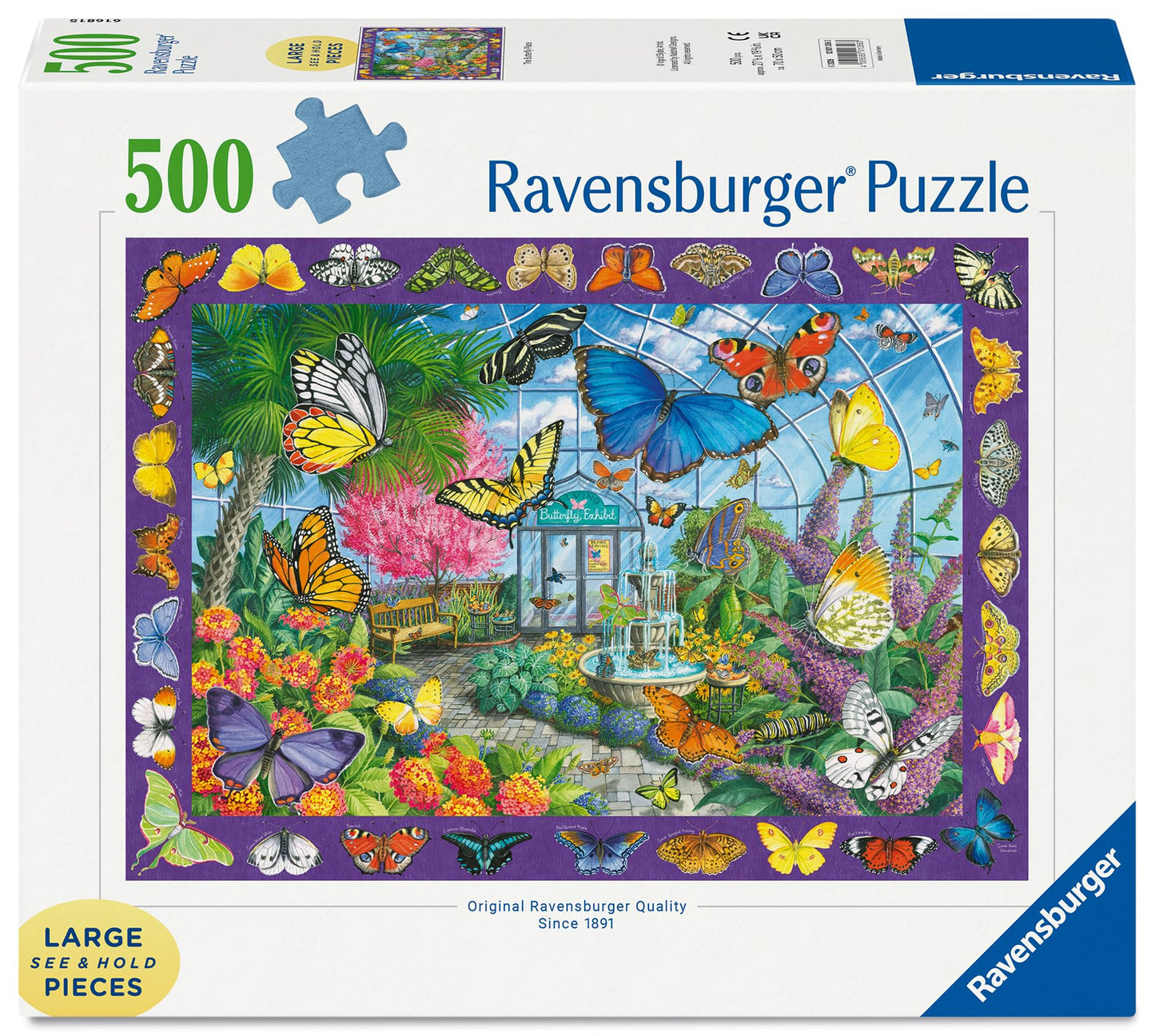 Jigsaw 500pc Ravensburger - The Butterly Place
