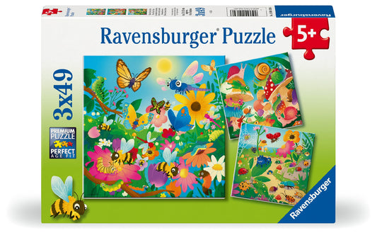 Jigsaw 3 x 49pc - Ravensburger - Bugs, Bugs, Bugs