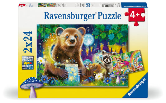 Jigsaw 2 x 24pc - Ravensburger - Loving Woodland Friends
