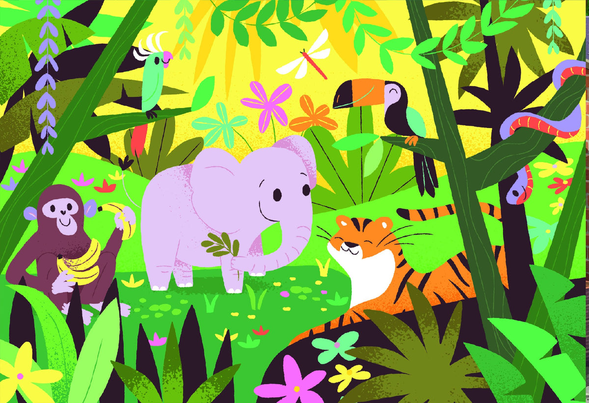 Jigsaw 2 x 12pc - Ravensburger - Animal Froends in Nature