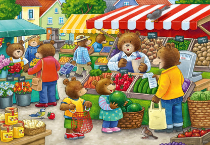 Jigsaw 2 x 12pc - Ravensburger - Lets Go Shopping
