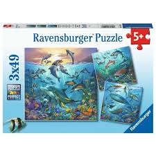 Jigsaw 3 x 49pc - Ravensburger - Ocean Life