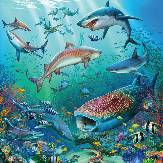 Jigsaw 3 x 49pc - Ravensburger - Ocean Life