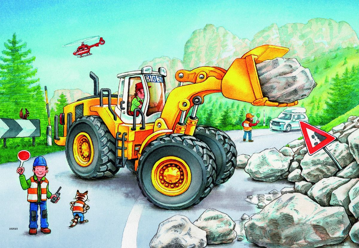 Jigsaw 2 x 24pc - Ravensburger - Diggers at Work