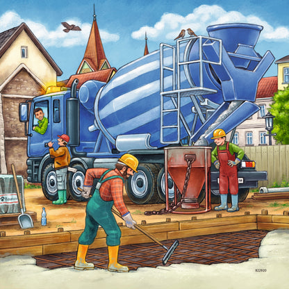 Jigsaw 3 x 49pc - Ravensburger - Large Construction Vehicles