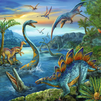 Jigsaw 3 x 49pc - Ravensburger - Dinosaur Facination