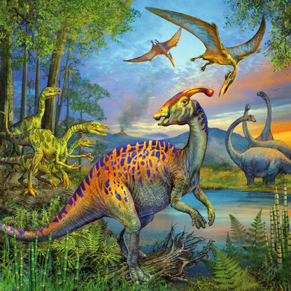 Jigsaw 3 x 49pc - Ravensburger - Dinosaur Facination