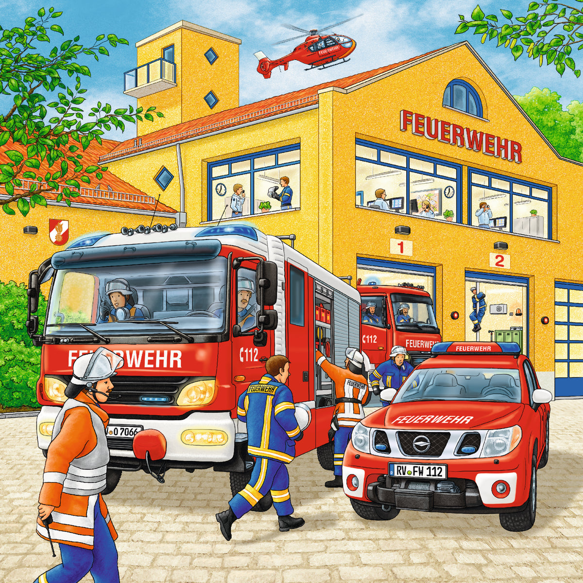 Jigsaw 3 x 49pc - Ravensburger - Fire Brigade Run