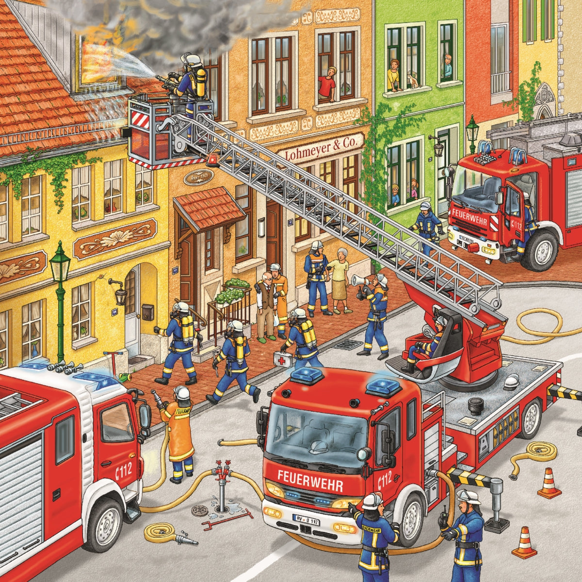 Jigsaw 3 x 49pc - Ravensburger - Fire Brigade Run