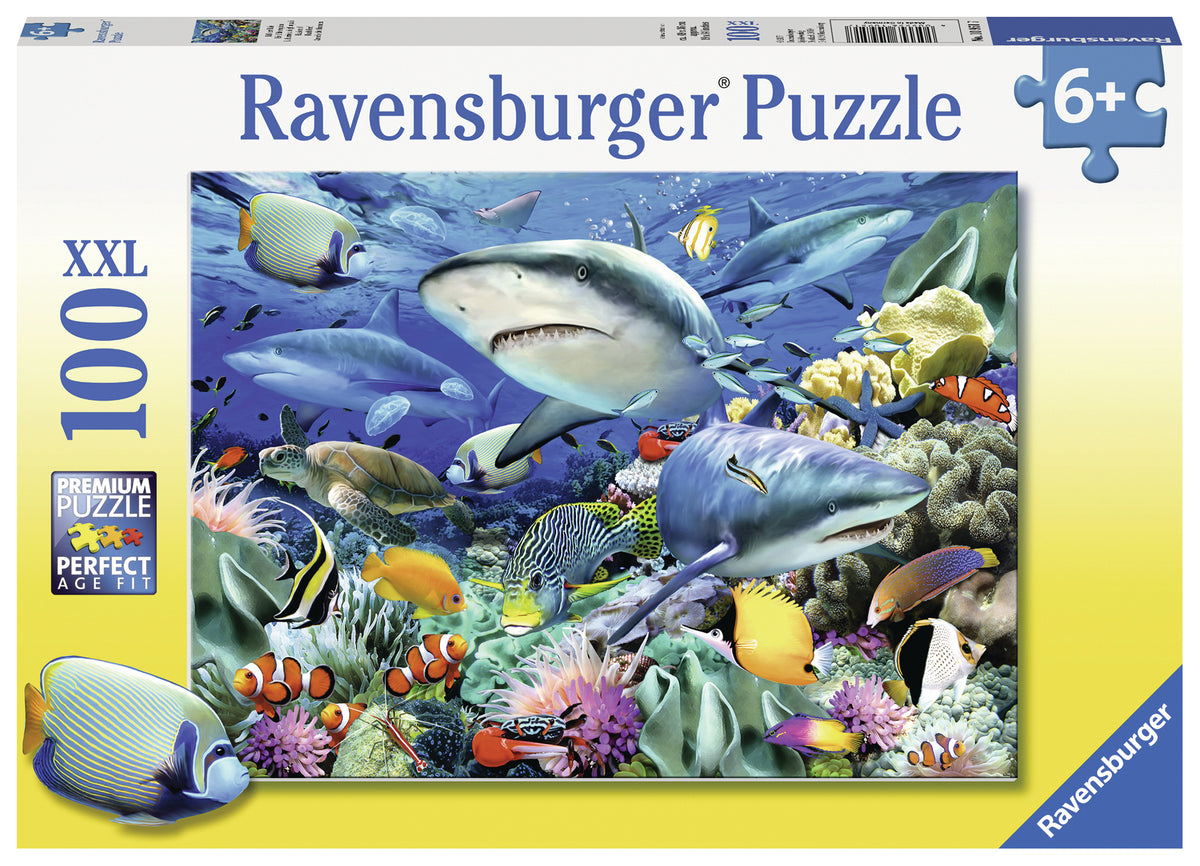 Jigsaw 100XXLpc - Ravensburger - Shark Reef