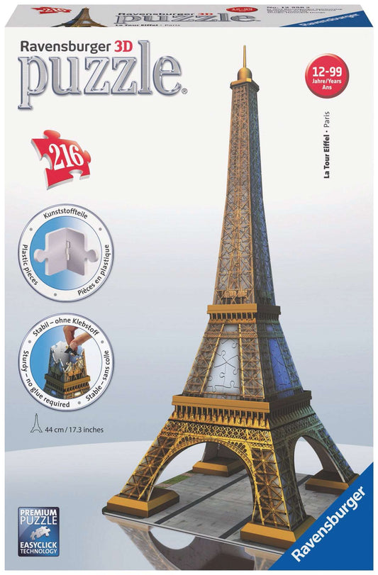 3d Puzzle 216pc - Ravensburger - Eiffel Tower