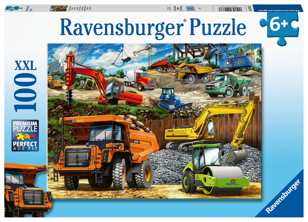 Jigsaw 100XXLpc - Ravensburger - Construction Vehicles