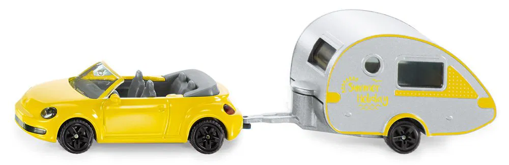 Siku 1629 VW Beetle with Caravan