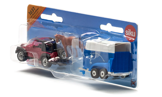 Siku 1651 Jeep with Horse Float