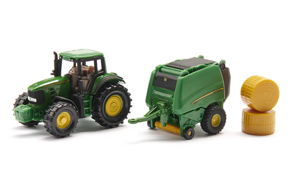 Siku 1665 John Deere Tractor with Round Baler