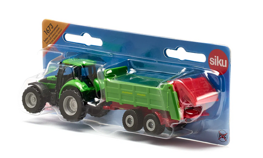 Siku 1673 DEUTZ-FAHR Tractor with Manure Spreader