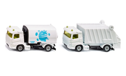 Siku 1687 Municiple Road Sweeper & Garbage Truck