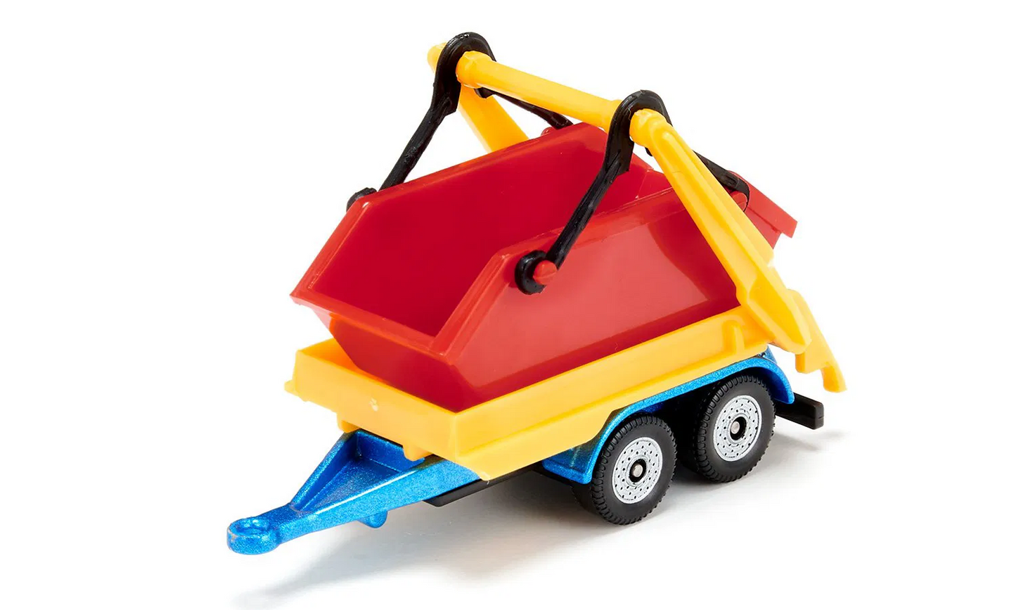 Siku 1695 Truck with 2 Skips & Trailer