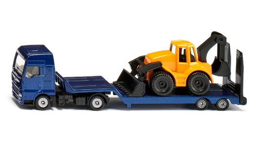 Siku 1761 Man Truck and Trailer with Backhoe Loader