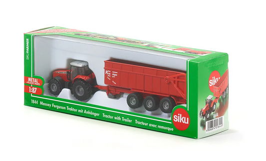 Siku 1844 Massey Ferguson Tractor with Trailer