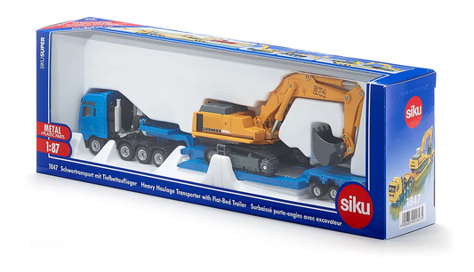 Siku 1847 Man Heavy Transporter with Liebherr Excavator