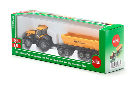 Siku 1858 JCB with Dolly and Tipping Trailer