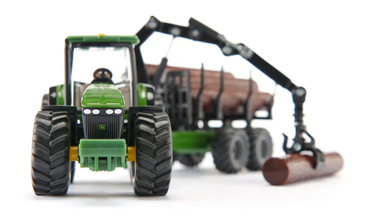 Siku 1954 John Deere Tractor with Forestry Trailer